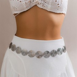 occidental style  retro ethnic style geometry pattern chain woman  fashion Met..