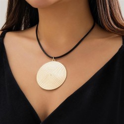 occidental style exaggerating surface big pendant Collar  fashion style Metal ..