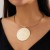 occidental style exaggerating surface big pendant Collar  fashion style Metal patternnecklace 