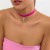 occidental style samll beads chain brief love all-Purpose imitate Pearl necklace