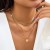 occidental style  black wind Metal sequin chain woman  brief imitate Pearl geometry necklace