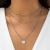 occidental style  black wind Metal sequin chain woman  brief imitate Pearl geometry necklace