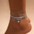 occidental style love beads punk chain Anklet set  personality snake chain footanklet