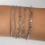occidental style  brief Metal chain  fashion lady gold bracelet set