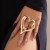 occidental style  exaggerating wind Metal big love ring  fashion personality pattern cross