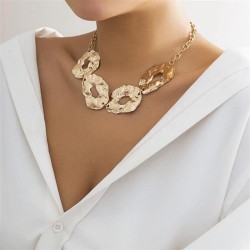 occidental style personality Metal Irregular necklace lady geometry chain