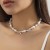 occidental style sweet small fresh imitate Pearl temperamentnecklace lady all-Purpose beads necklace