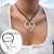 occidental style  exaggerating Metal big love necklace  twining velvet Peach heart