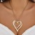occidental style  exaggerating Metal big love necklace  twining velvet Peach heart
