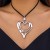 occidental style  exaggerating Metal big love necklace  twining velvet Peach heart