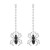 E insect Rhinestone spider earrings  creative samll personality ear stud