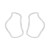 E occidental style personality exaggerating Alloy circle earrings  retro wind geometry Irregular fashion circle