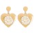 occidental style hollow love samll pendant necklace  exaggerating Metal wind brief Collarneckalce woman