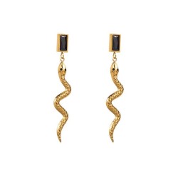 E occidental style fashionI windk snake earrings  stainless steel exaggerating..