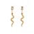 E occidental style fashionI windk snake earrings  stainless steel exaggerating Metal personality animal earrin