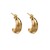 E wind personality retro earrings  stainless steel diamond temperament geometry trend buckle woman