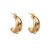 E wind personality retro earrings  stainless steel diamond temperament geometry trend buckle woman