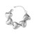 occidental style exaggerating surface Metal love bracelet  samll retro brief punk wind women