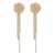 E retro fully-jewelled three-dimensional flower earrings  elegant samll tassel earring