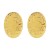 E occidental style brief wind exaggerating Alloy Oval earrings  pattern geometry Metal fashion ear stud