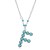 ethnic style long necklace woman retro mosaic turquoise WordD F  chain Alloy clavicle chain