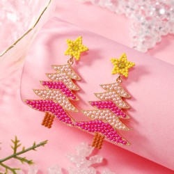 fashion star christmas tree earrings woman high Earring occidental style perso..
