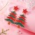 fashion star christmas tree earrings woman high Earring occidental style personality ea