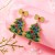 fashion star christmas tree earrings woman high Earring occidental style personality ea