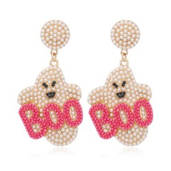 occidental style Earring woman Alloy embed Pearl Word earring earrings