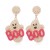 occidental style Earring woman Alloy embed Pearl Word earring earrings