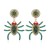 occidental style spider insect Modeling ear stud enamel diamond personality