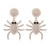 occidental style spider insect Modeling ear stud enamel diamond personality