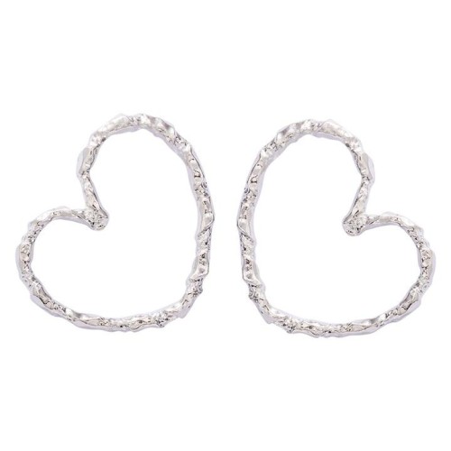 occidental style retro love ear stud fashion personality heart-shaped Earring temperament brief ear stud new