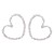 occidental style retro love ear stud fashion personality heart-shaped Earring temperament brief ear stud new