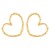 occidental style retro love ear stud fashion personality heart-shaped Earring temperament brief ear stud new