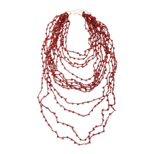 occidental style multilayer beads necklace Bohemia retro chain ethnic style natural woman personality necklace
