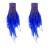 feather big earrings diamond feather long style super temperament high trend woman exaggerating tassel
