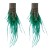 feather big earrings diamond feather long style super temperament high trend woman exaggerating tassel