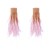 feather big earrings diamond feather long style super temperament high trend woman exaggerating tassel