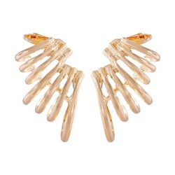 occidental style buckle pattern earrings personality brief twisted Ear clip te..