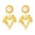 occidental style ear stud wind Metal exaggerating triangle earrings ear stud woman brief Earring bow temperament