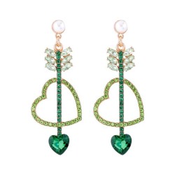 occidental style retro love ear stud fashion personality heart-shaped Earring ..