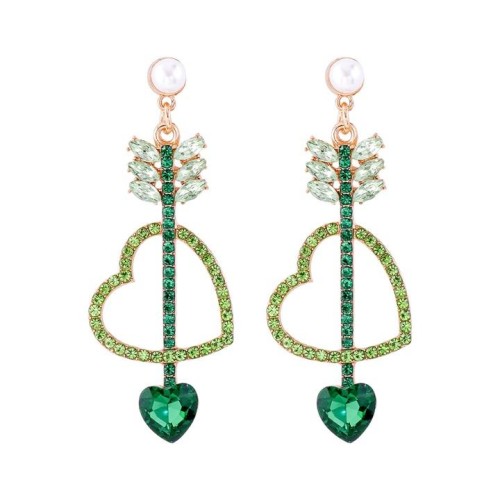 occidental style retro love ear stud fashion personality heart-shaped Earring temperament ear stud new
