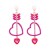occidental style retro love ear stud fashion personality heart-shaped Earring temperament ear stud new