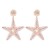 occidental style creative cartoon Five-pointed star Pearl earrings lovely woman starfish Earring