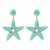 occidental style creative cartoon Five-pointed star Pearl earrings lovely woman starfish Earring