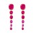 occidental style Round beads earrings exaggerating pendant Earring retro all-Purpose ear stud banquet Earring