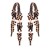 occidental style exaggerating Earring occidental style fashion personality flowers geometry ear stud fully-jewe