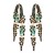 occidental style exaggerating Earring occidental style fashion personality flowers geometry ear stud fully-jewe