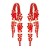 occidental style exaggerating Earring occidental style fashion personality flowers geometry ear stud fully-jewe